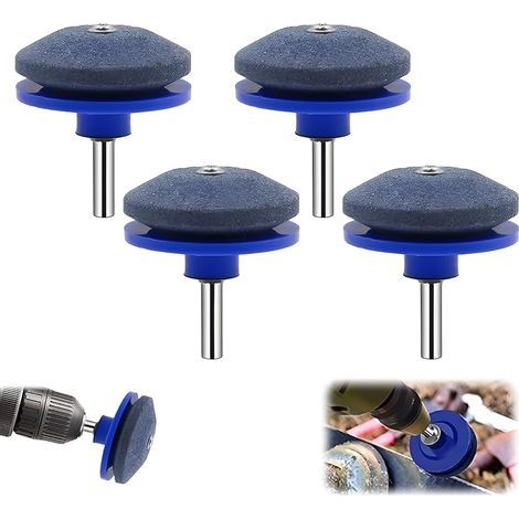 Rasenmähermesserschärfer für stumpfe Rasenmähermesser (Blau, 4er-Pack) (1/5)