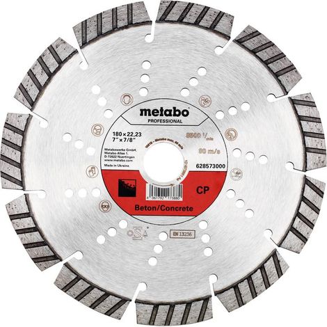 Metabo - Disco da taglio diamantato per calcestruzzo 180x22,23 mm 628573000