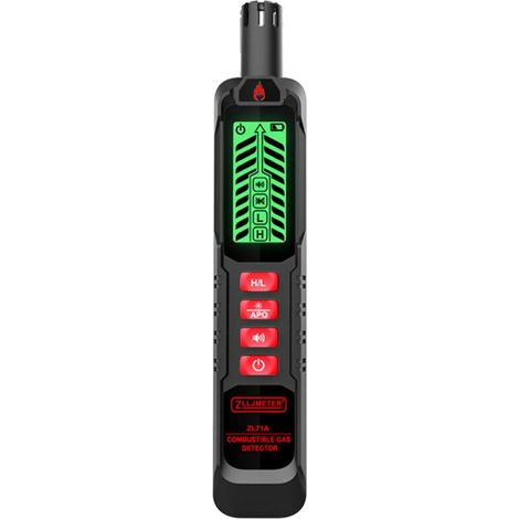 Détecteur portable fuites gaz combustibles, testeur fuites gaz naturel, analyseur concentration gaz portable, testeur gaz avec alarme sonore et lumineuse,de (1/4)