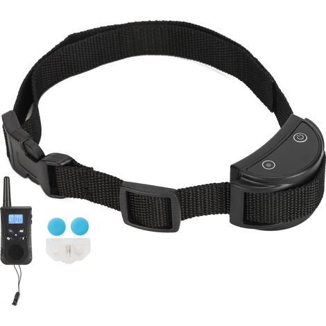 Collier de dressage électrique pour chien avec télécommande et dispositif anti-aboiements rechargeable (1/5)