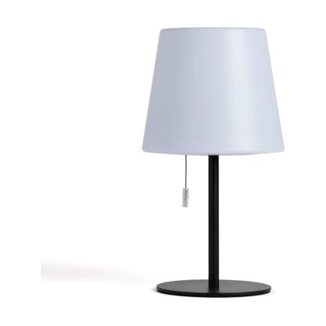 Muitomas Dream Lamp de mesa, lámpara LED con base de aluminio, encendido con cordón, intensidad regulable y carga USB-C, diseño moderno, color negro