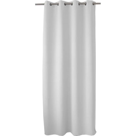 Rideau occultant OBSKUR 140 x 240 cm coloris BLANC GRISE
