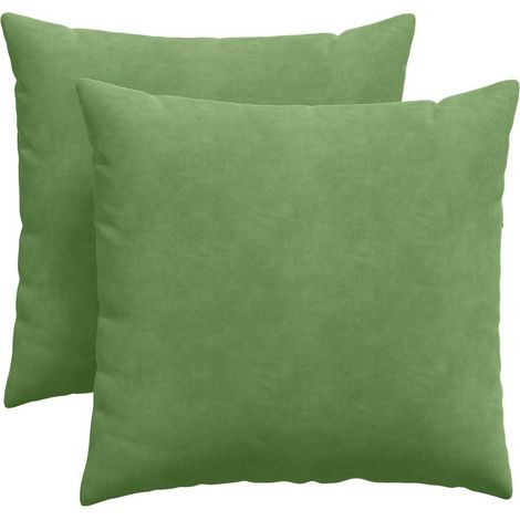 Maison Exclusive - Cojines de sofá 2 pcs Verde claro 45 x 45 cm T