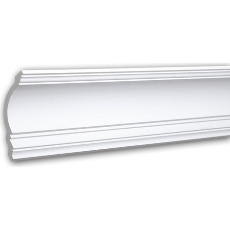 Corniche 150108 Profhome Moulure de plafond polyuréthane décorative style Néo-Classicisme blanc 2 m