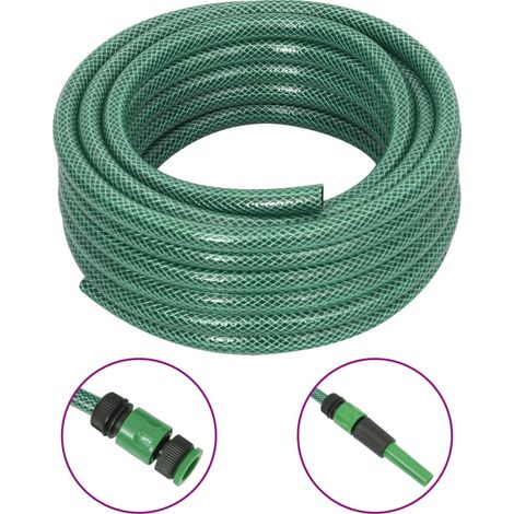 Manguera de jardín con accesorios PVC verde 0,5" 20 m