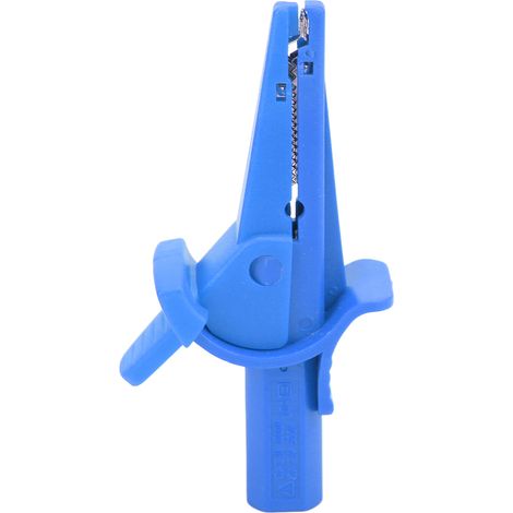 Isolierte Stromprüfklemme mit 20 mm Öffnungsweite und 4-mm-Bananenstecker für Kfz- und LKW-Elektroprojekte (Blau) (1/5)