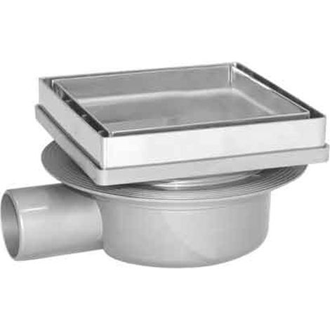 CHIUSINO CON PORTA PIASTRELLA 13x13 cm - scarico Ø 40 mm