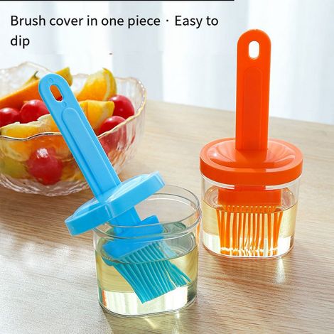 Brosse À Huile - Bouteille À Huile En Silicone - Pour Barbecue Cuisson Boulangerie - 4 Pièces (1/3)