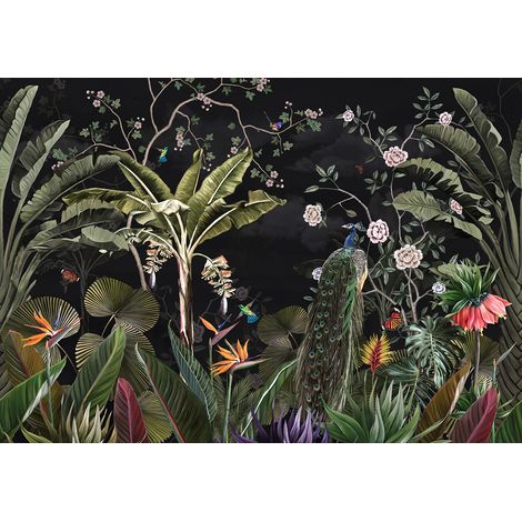 Papier peint panoramique - Forêt Tropicale - 457 cm x 320 cm (1/2)