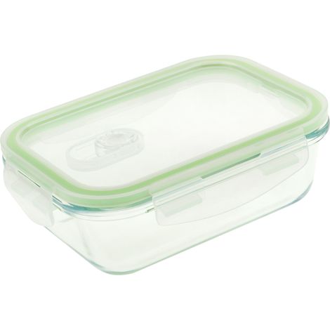 PrimeMatik - Conteneur Boîte alimentaire en verre hermétique avec valve active 400 ml (1/5)