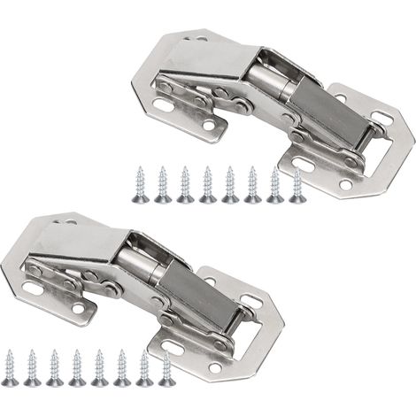 20 jeux de charnières pour portes de placard/armoire non perforées de 7,6 cm (3 pouces) (1/5)