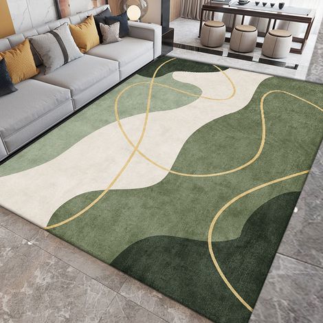 Tapis de salon style scandinave, tapis de table basse, tapis d'intérieur non lavable, tapis de chevet pour chambre de fille, grands tapis de sol