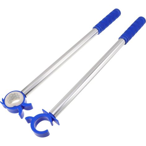 2 x Window Openers Reinforced Anodised Aluminium with Long Handle for Opening and Closing Roof Windows and Tilting Windows, Suitable for Indoor and Outdoor Use (1/5)