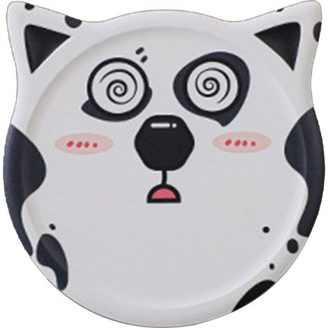 Set de 6 dessous de verre en céramique absorbants chien mignon, décoration table bar cuisine bureau, cadeau animalier idéal pendaison de crémaillère anniversaire. (1/5)