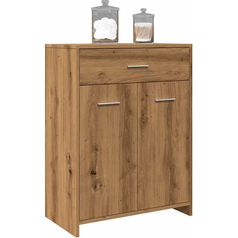 Armario de baño madera de ingeniería roble artisan 60x33x80 cm vidaXL (1/5)