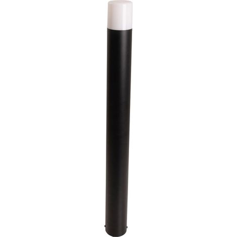 Borne Lumineuse Extérieure 80 cm en Métal et Plastique Noir Douille E27 pour Jardin et Terrasse - PANGIVO (1/5)