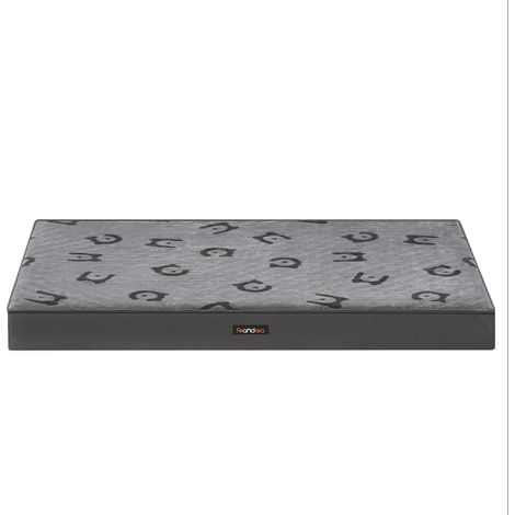 Letto per cani cuscino per animali schiuma alveolata con maniglia fodera rimovibile utilizzabile su entrambi i lati idrorepellente taglia M 105 x 73 x 10 cm grigio 120006864