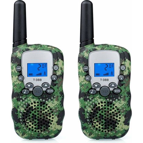 Talkie-walkie camouflage - Longue portée 3 km, lot de 2-AquaForge (1/4)