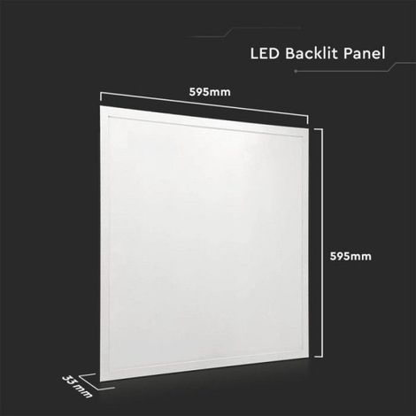 Panneau d'éclairage LED - V-Tac - 60x60 cm - 4320 lumens - 36W - Blanc naturel (1/5)