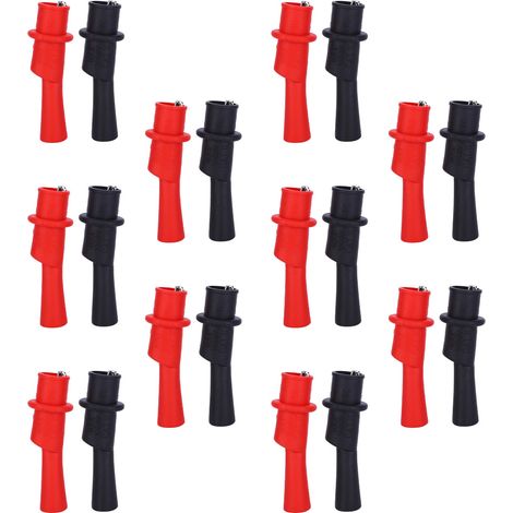 Pince de test électronique 10 paires, embouts en acier inoxydable pour basse fréquence (1/5)