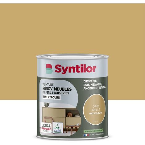 Vernice per restauro di mobili e oggetti SYNTILOR, grigio orzo velluto, 0,25 l SYNTILOR (1/5)
