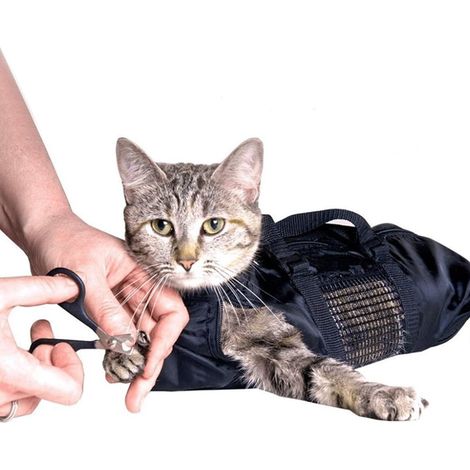 Katzenpflegebeutel Oxford Atmungsaktiv pour Baden Krallenschneiden (1/5)