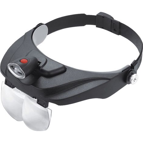 Loupe frontale multifonctionnelle à LED avec lentille remplaçable pour l'inspection