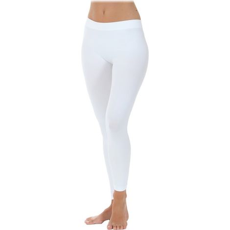 Leggings moldeadores de algodón en diferentes colores veraniegos FUSEAUX Color: Blanco - Talla: S-M