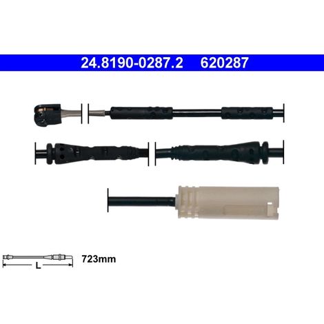 Contact d'avertissement, usure des plaquettes de frein ATE 24.8190-0287.2 BMW