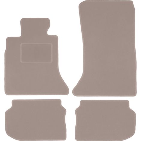 Beige Velours-Fußmatten für: BMW 5 F10 Limousine (2010-2013)