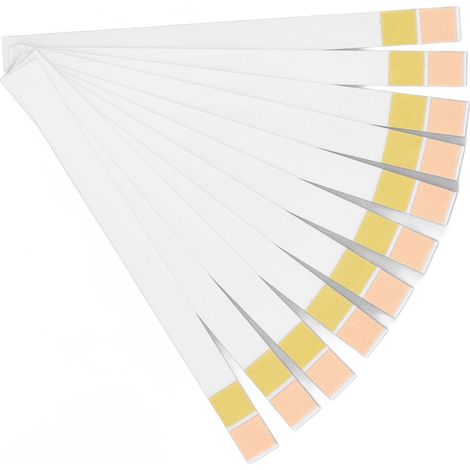 100 bandelettes de test de pH (pH 4,5 à 9,0) : résultats rapides et précis. Bandelettes réactives portables pour salive, urine et autres liquides. (1/5)