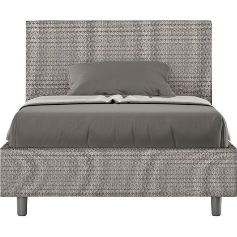 Letto 1 Piazza e Mezzo 120x200 cm Senza Rete Adele Labirinto 02 Grigio (1/5)