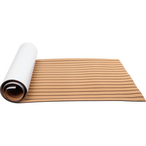 Revêtement de sol synthétique auto-adhésif en mousse EVA pour bateau marin 90x240cm (Or/Noir) (1/5)