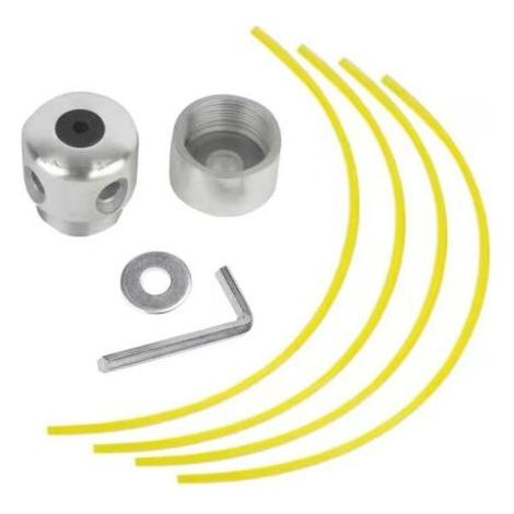 Vakuum-Tête de coupe en aluminium pour débroussailleuses 4 temps à corps transversal Accessoire d'entretien Tête de coupe en aluminium silencieuse (1/2)