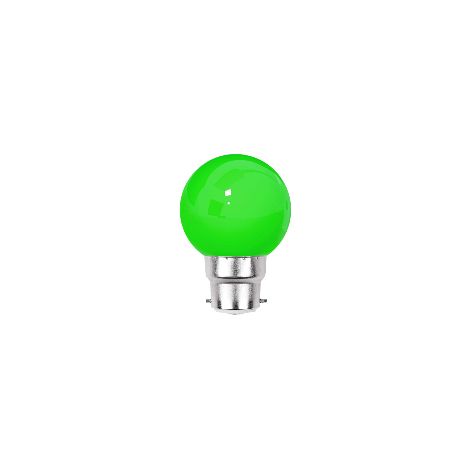Ampoule LED Verte B22 Incassable - Guirlandes guinguette - Culot baïonnette (1/5)
