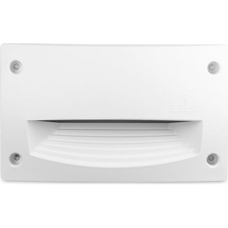 Balise murale LED encastrable Fumagalli "Leti 200 HS" 3W - IP66 - Blanc