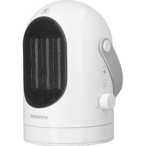 Chauffage soufflant électrique portable, oscillant, avec élément chauffant en céramique et bouton rotatif, 220 V, prise européenne (1/5)