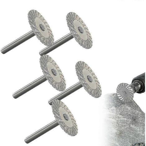 40-mm-Diamanttrennscheibe mit 6-mm-Schaft zum Gravieren und Schneiden von Fliesen, Granit und Marmor. (1/3)