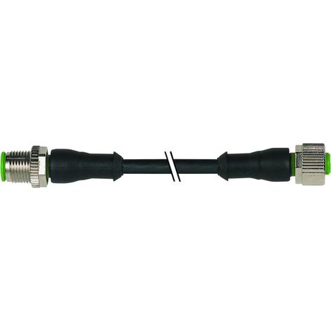 [NEUWERTIG] B-Ware Murr Elektronik Steckverbinder Stecker Buchse M12 Sensorleitung Schwarz Pur 4 M