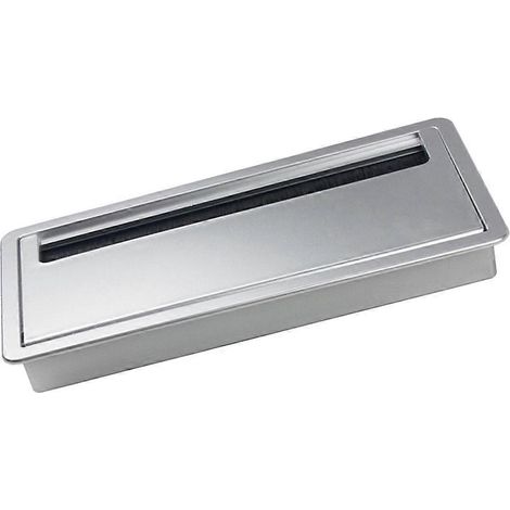 Boîte de jonction professionnelle pour la gestion des câbles de bureau, en alliage d'aluminium blanc (1/5)
