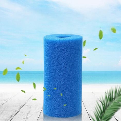 Cartouche filtrante en mousse éponge réutilisable et lavable pour piscine, aquarium et spa Intex Type A (2 pièces) (1/5)