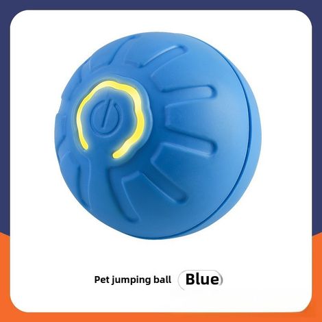 Schwerkraftbetriebener Hüpfball für Hunde, bissfester Ball, automatischer Hundeball, elektrischer Welpenball (blau)