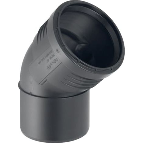 Geberit Silent-PP Codo, DN 70, dø 75 mm, 390.320.14.1