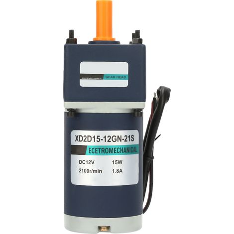 Moteur à réduction à aimant permanent DC 24V 15W XD2D15-24GN-32S, vitesse réglable 1067 tr/min, engrenage intégré (1/5)
