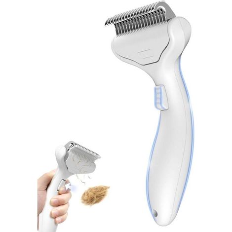 Brosse anti-mue pour chiens et chats – Outil professionnel pour démêlage et démêlage – Peigne de toilettage pour poils longs, bergers allemands et tous animaux (1/4)