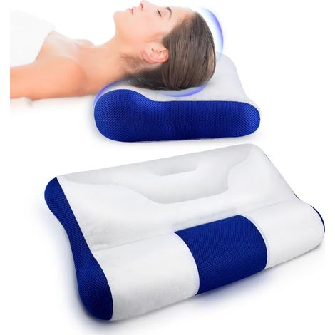 Oreillers ergonomiques, oreillers cervicaux moelleux, oreillers cervicaux orthopédiques, oreillers pour dormir sur le côté et oreillers pour dormir sur le dos (1/5)