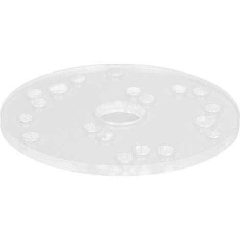 Universelles Fräsplatten-Set, Acrylbasis für Bosch 6,5-Zoll-Oberfräsen mit Zentrierstift (1/5)