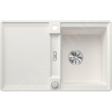 Blanco Adira - Évier en silgranit, 77x49 mm, avec commande excentrique et accessoires, InFino, blanc 527597 (1/4)