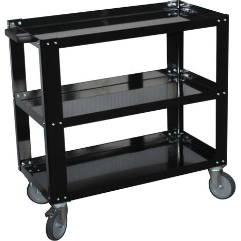 Carrello porta utensili 3 piani nero GR05-N DERBY