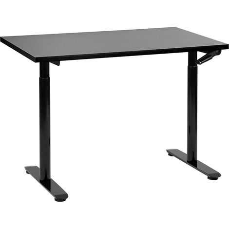 Scrivania regolabile manualmente nero 120 x 72 cm DESTINAS